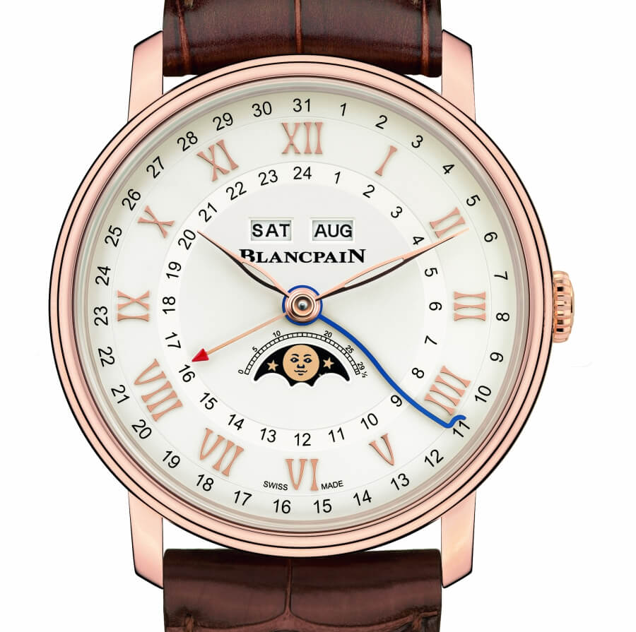 Blancpain Villeret Quantième Complet GMT Red Gold