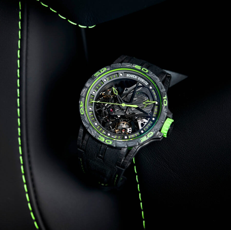 Roger Dubuis Excalibur Aventador S Green
