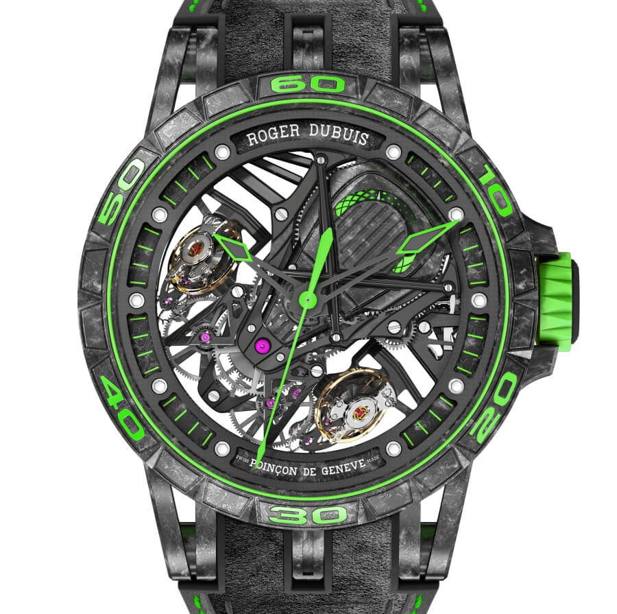 The New Roger Dubuis Excalibur Aventador S Green
