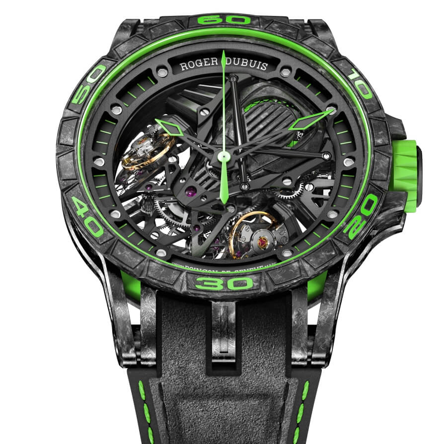 Roger Dubuis Excalibur Aventador S Green Watch Review