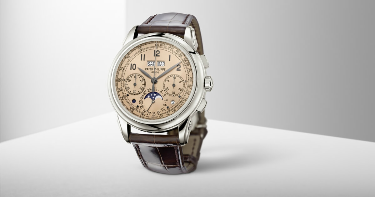 Patek Philippe 5270P-001 Chronograph Perpetual Calendar With A Very Nice Golden Opaline (Salmon) Dial
