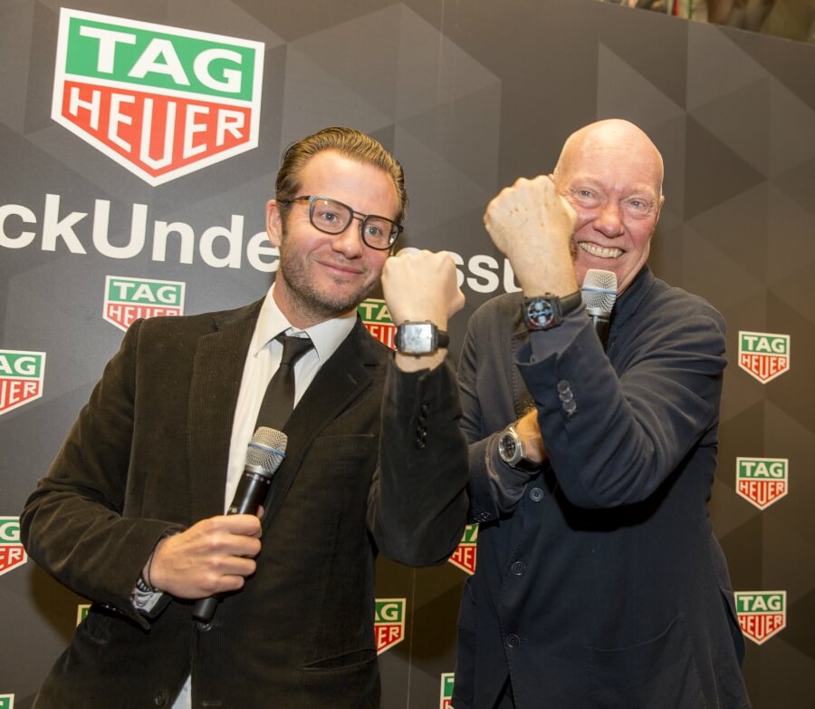 George Bamford and Jean Claude Biver TAG Heuer Monaco Bamford
