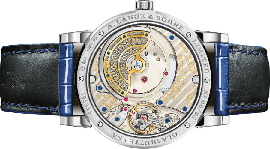 A. Lange & Söhne Saxonia Annual Calendar U.S. Boutique Edition Case Back