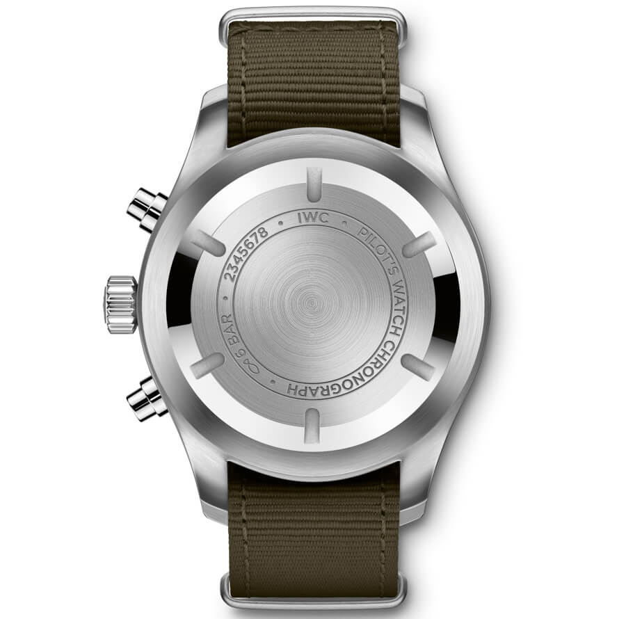 IWC Pilot's Watch Chronograph In The Original Design From 1994 Case Back
