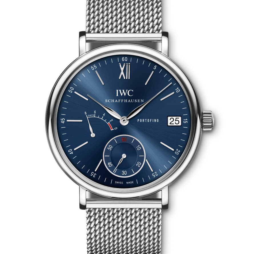 IWC Portofino Hand-Wound Eight Days Blue Dial