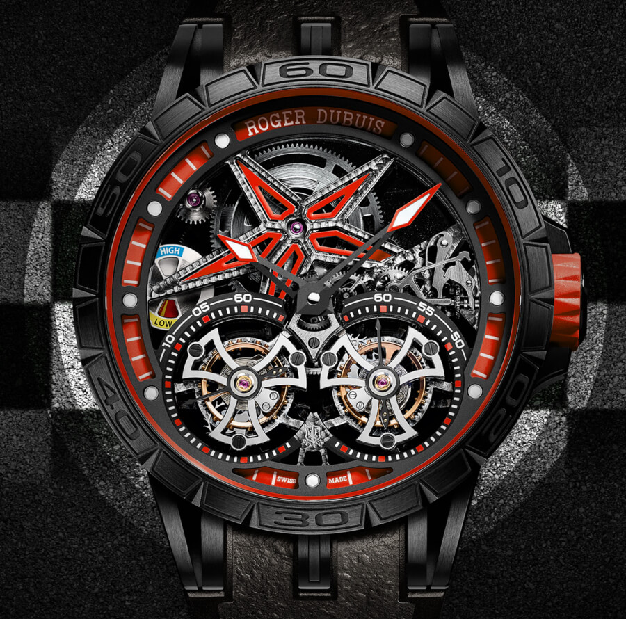 Roger Dubuis Excalibur Spider Pirelli Flying Double Tourbillon
