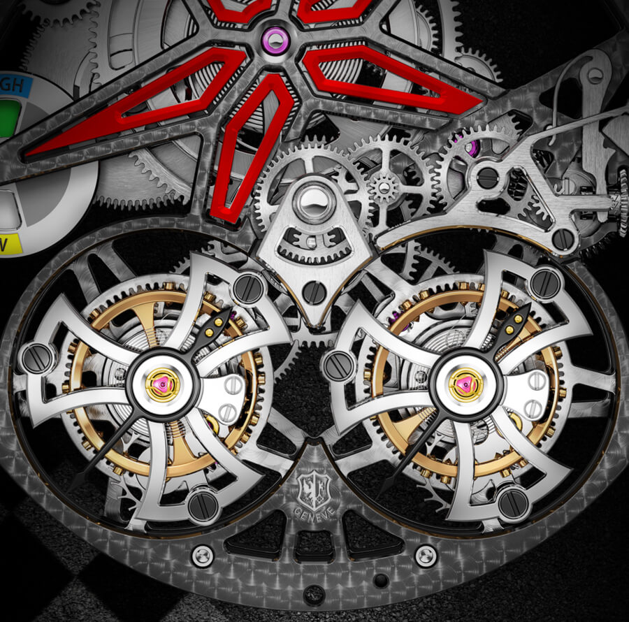Roger Dubuis Excalibur Spider Pirelli Flying Double Tourbillon
