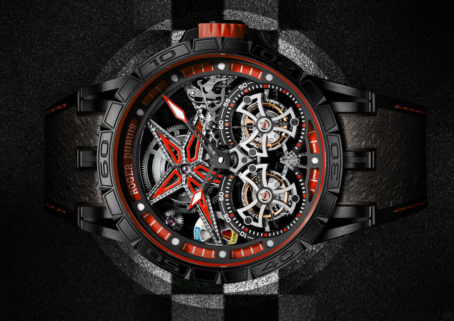 Roger Dubuis Excalibur Spider Pirelli Flying Double Tourbillon