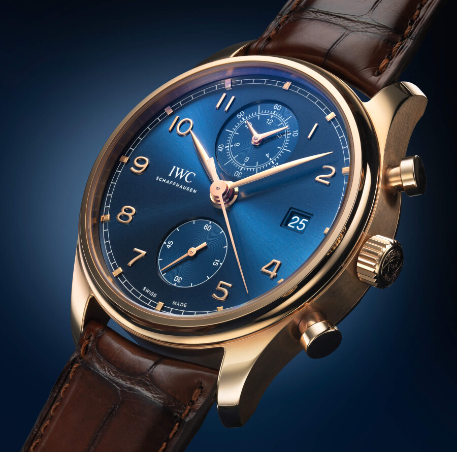 The IWC Portugieser Chronograph Classic Bucherer Blue Editions