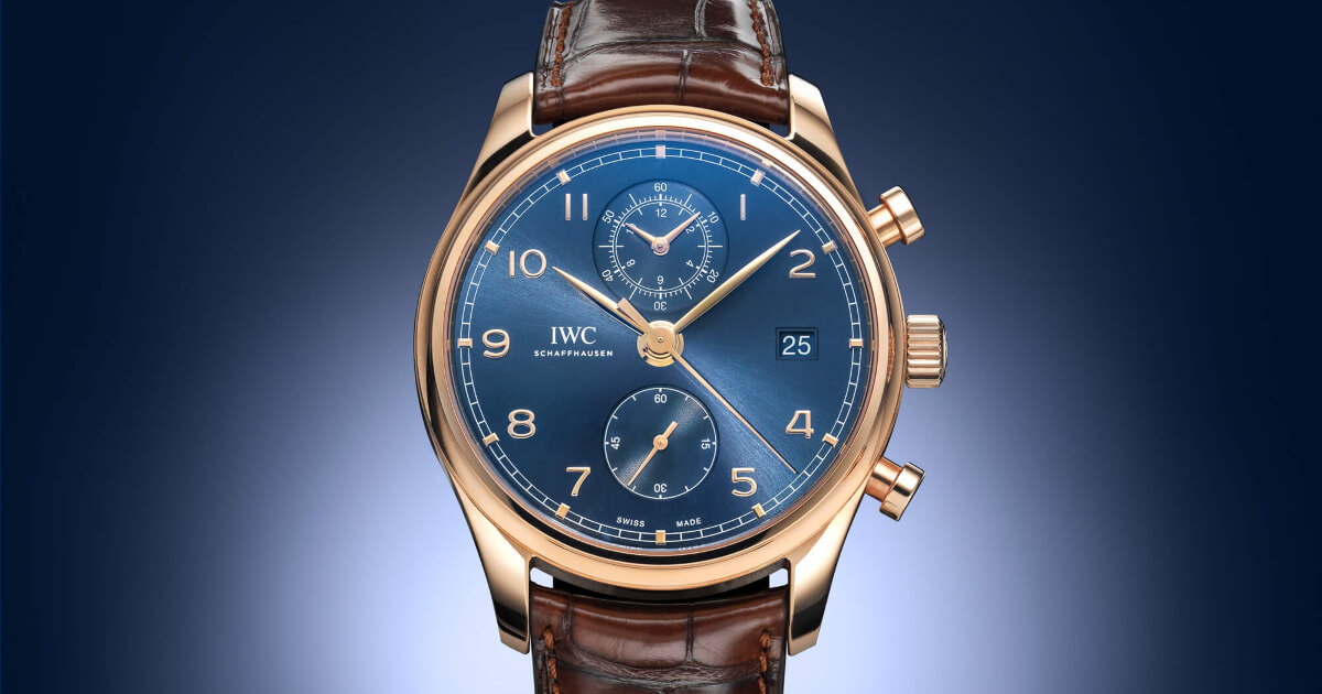 The IWC Portugieser Chronograph Classic Bucherer Blue Editions