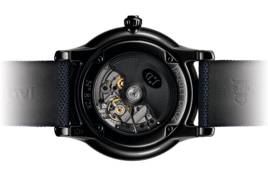 Jaquet Droz Grande Seconde Power Reserve Ceramic Clous De Paris Movement
