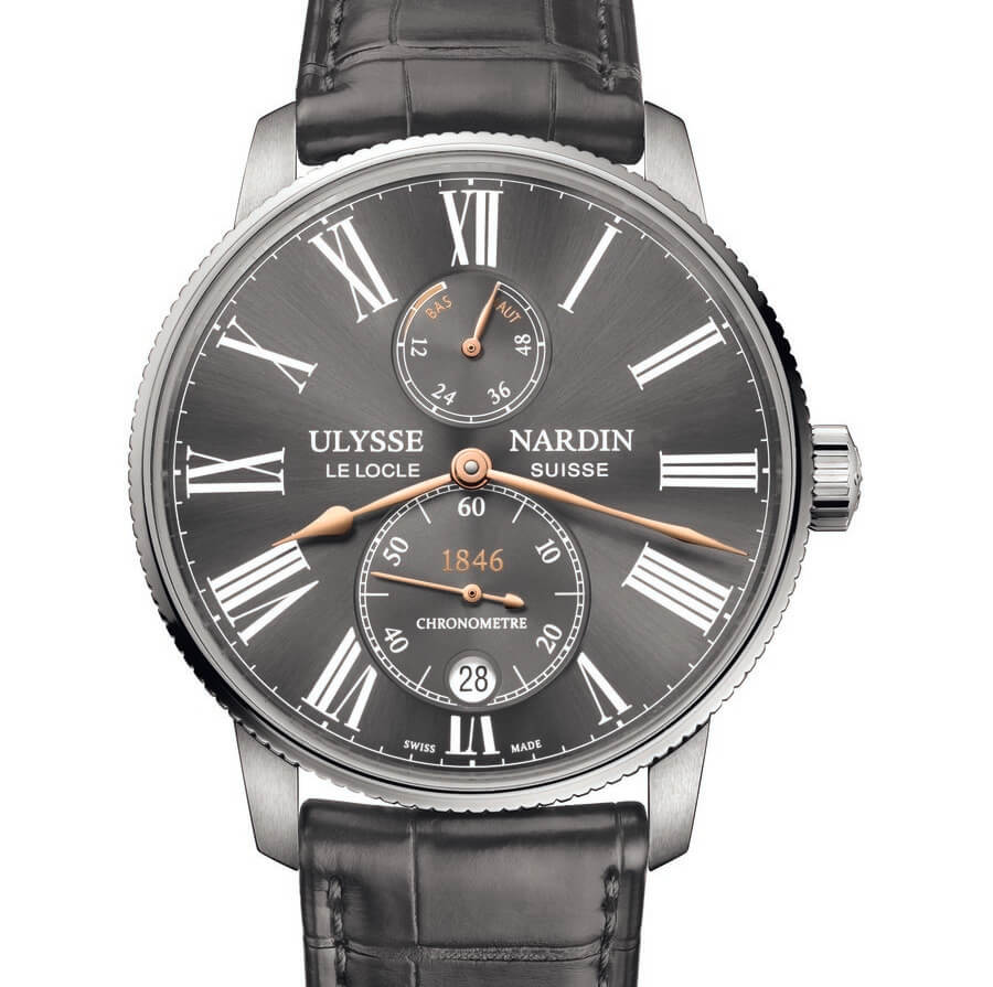 Ulysse Nardin Marine Torpilleur Boutique Only Edition in grey color
