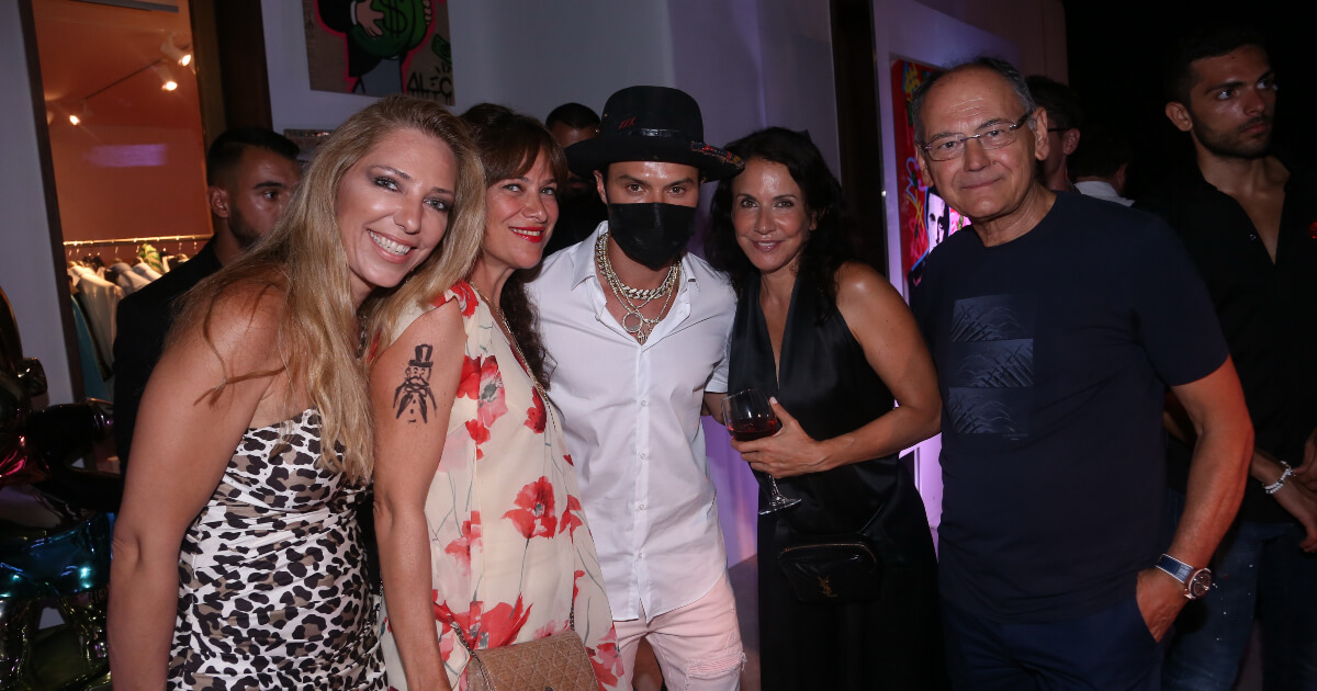 Alec Monopoly and Tag Heuer at Eden Fine Art Mykonos