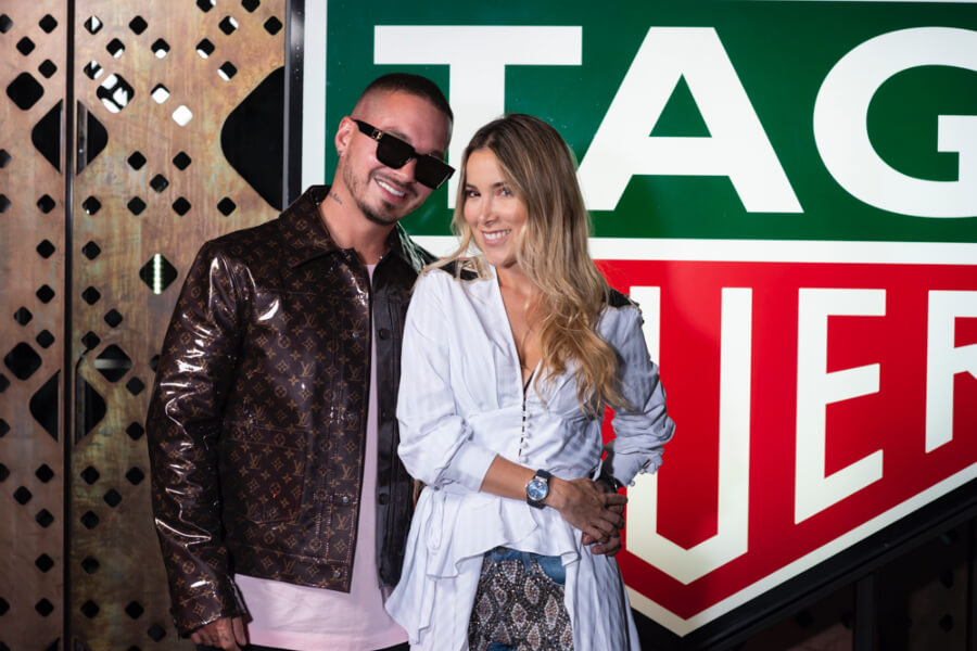 J Balvin and Valeria Lotero