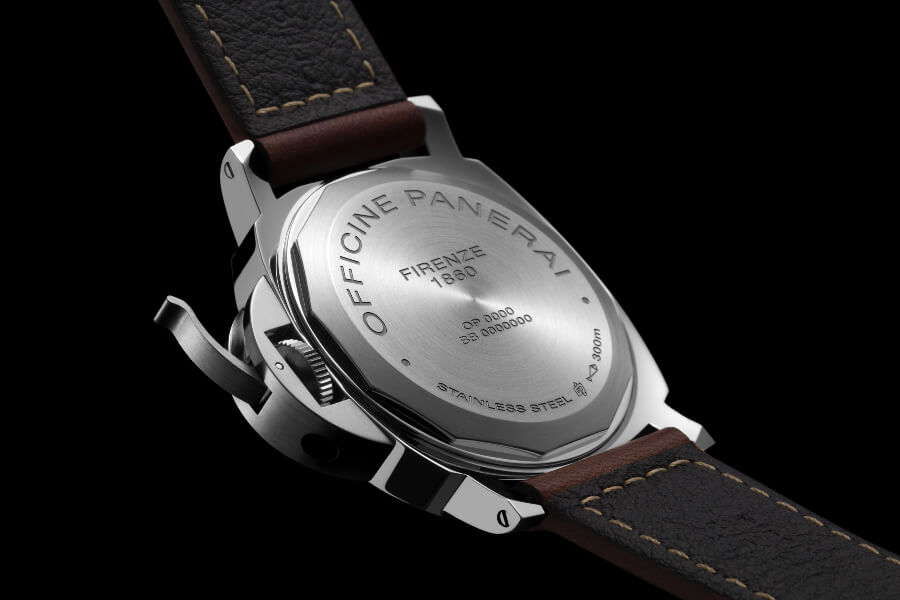 Panerai Luminor 8 Days Power Reserve Acciaio Case Back