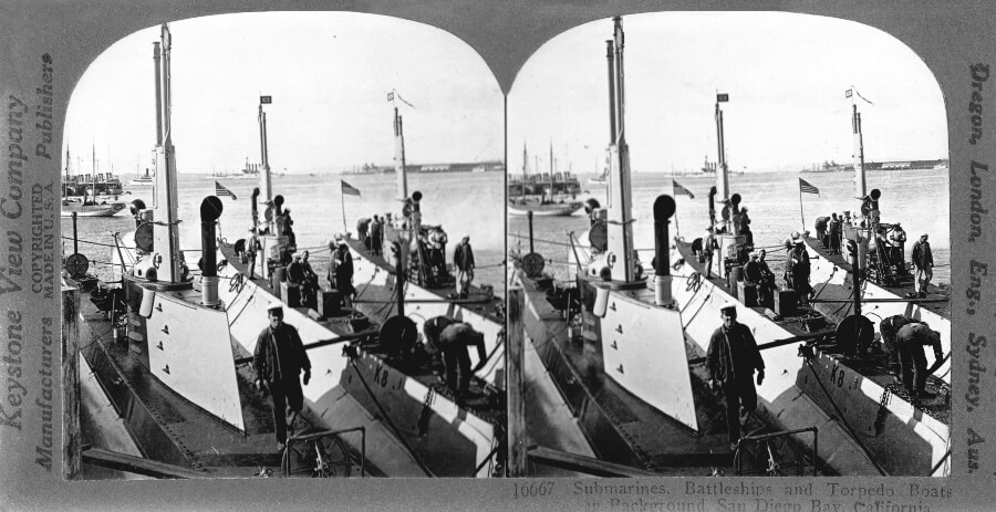 US Navy submarines battleships torpedo
