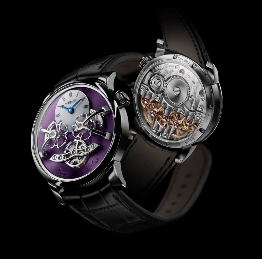 The New MB&F Legacy Machine No2 White Gold Purple