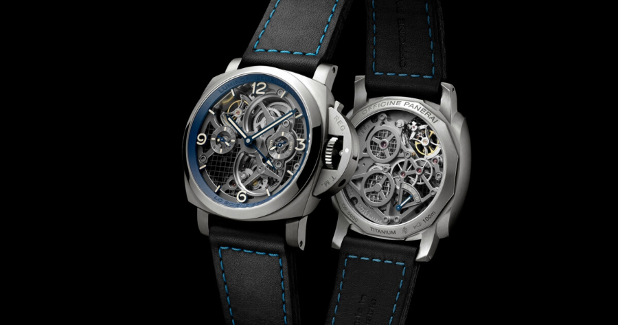 Panerai Lo Scienziato Luminor 1950 Tourbillon GMT Titanio 47mm (PAM00767)