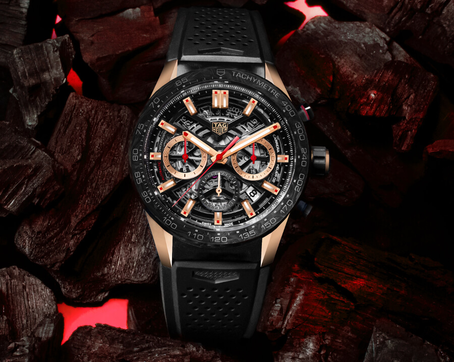 The New TAG Heuer Carrera Carbon Rose Gold