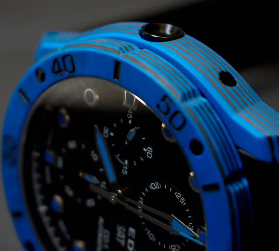 Edox Co-1 Carbon Chronograph Automatic Helium Vave