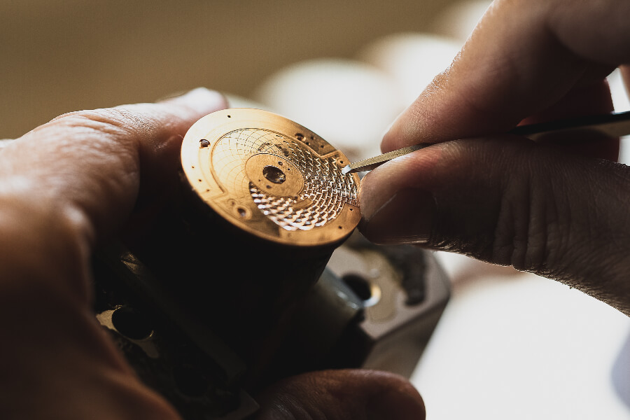 Parmigiani Toric Capitole Rose Gold Brown Hand Engraved