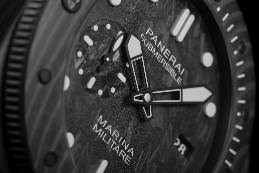 Panerai Submersible Marina Militare Carbotech - 47mm Dial
