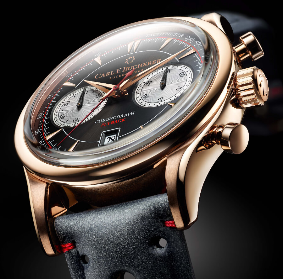 Carl F. Bucherer Manero Flyback in 18 k rose gold case