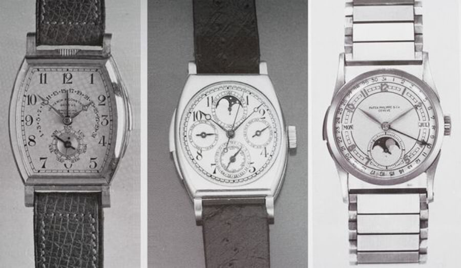 Vacheron Constantin model 3620, the "Schulz" and the Patek Philippe perpetual calendar minute repeating wristwatch 1939