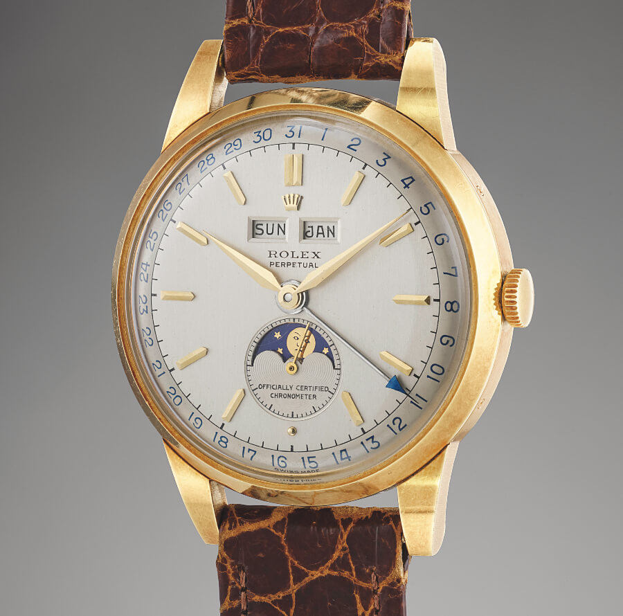 Rolex two-tone dial “Padellone” reference 8171 in yellow gold