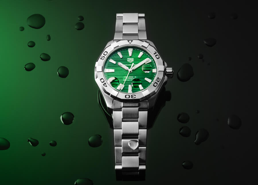 The New TAG Heuer Aquaracer Gents Green Dial