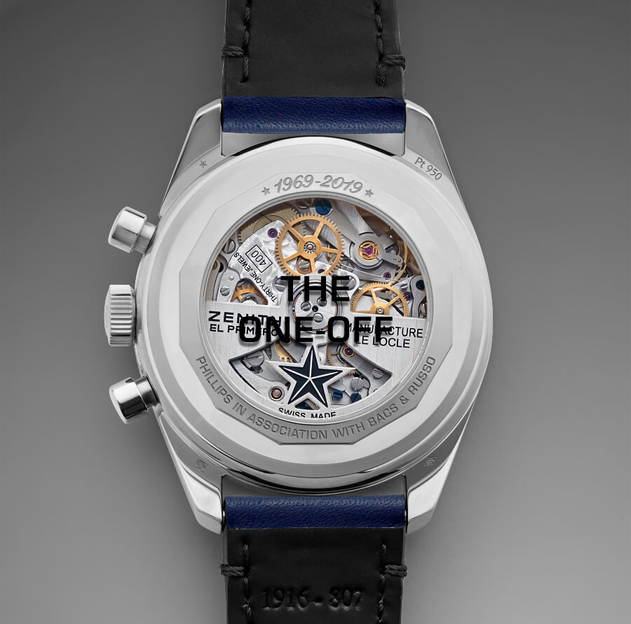 Zenith “One-Off” El Primero Chronograph In Platinum A386 Movement