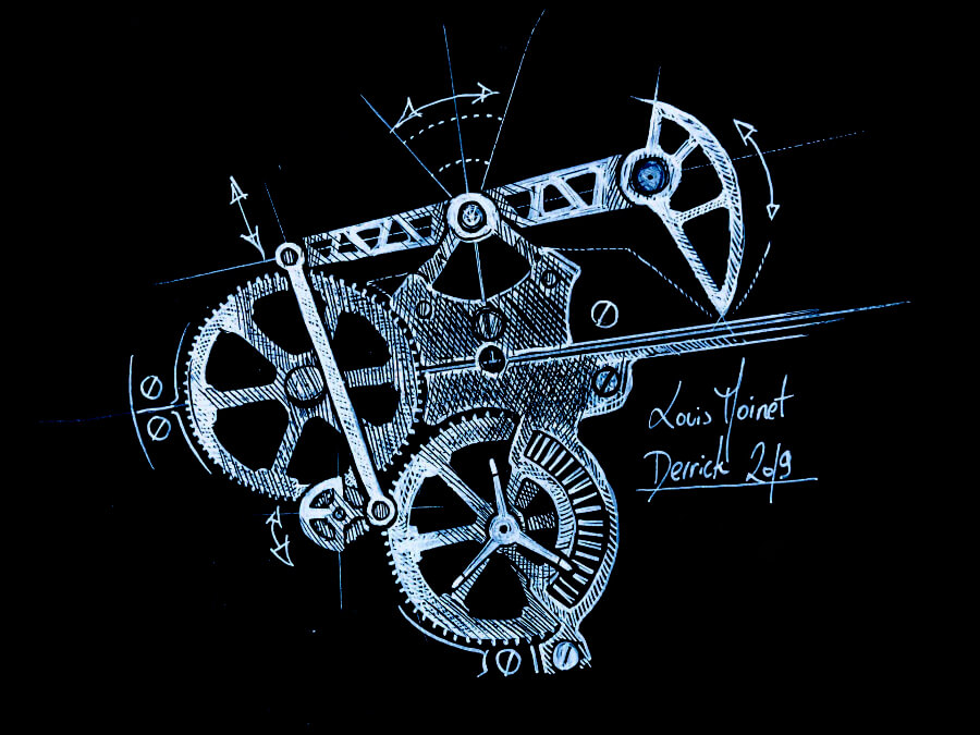 Louis Moinet Derrick Movement