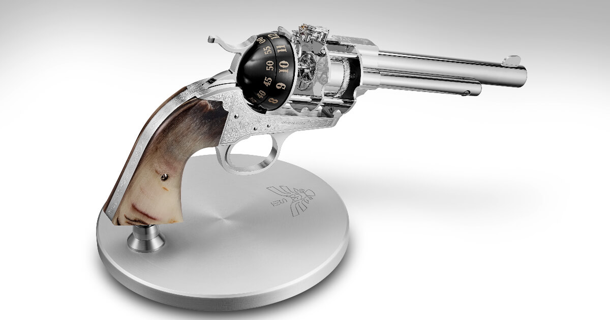 The Unnamed Society Pistol Table Clock (Price & Specifications)