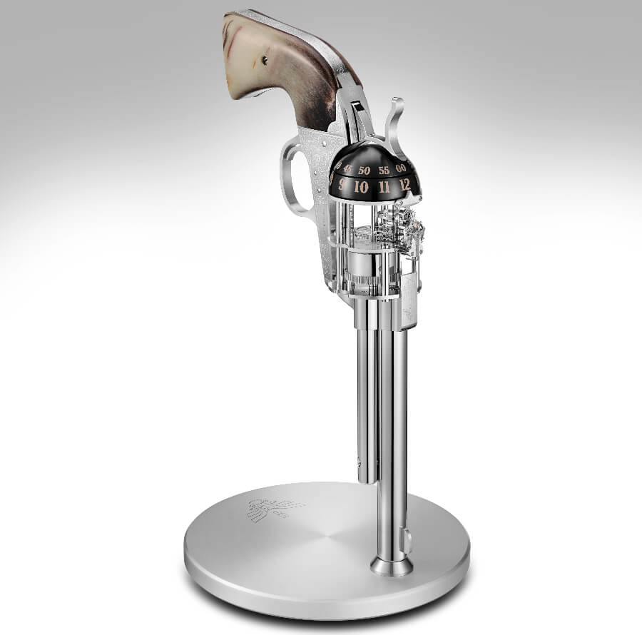 The Unnamed Society Pistol Table Clock