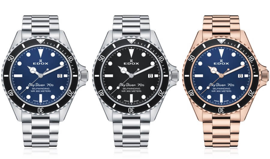 Edox Skydiver 70s Date Automatic