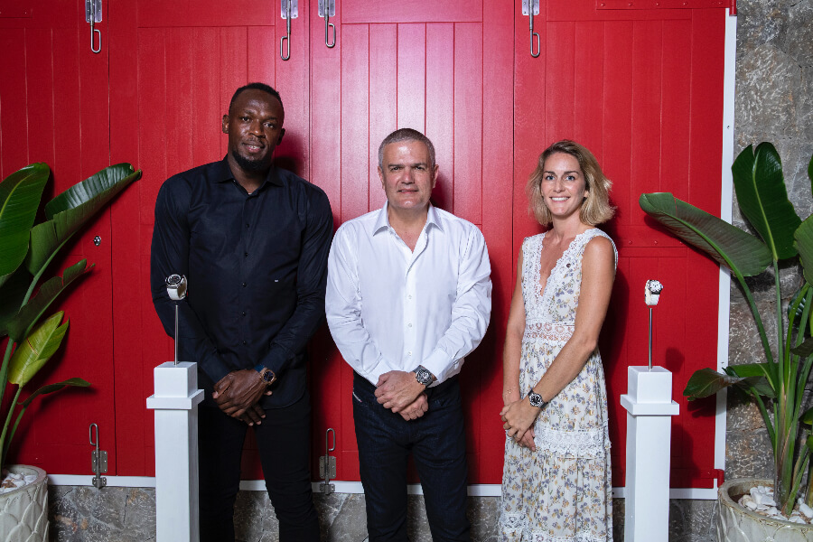 Usain Bolt, Ricardo Guadalupe, Pauline Moriceau Hublot