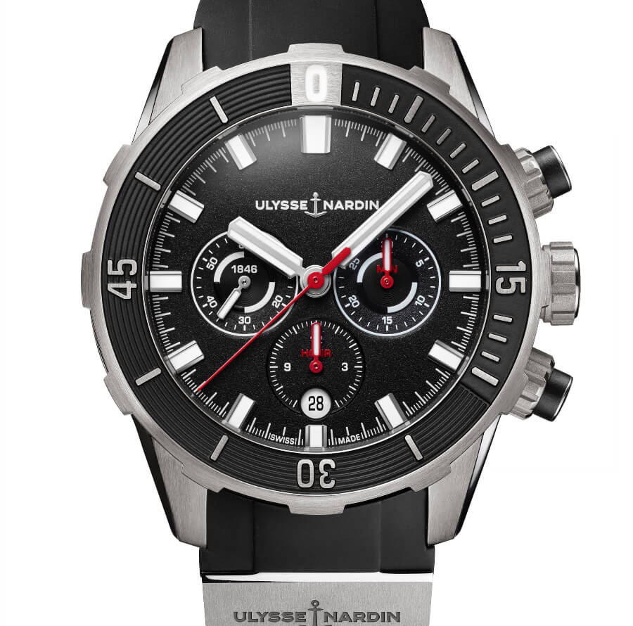 Ulysse Nardin Diver Chronograph 44 mm, Black & Titanium