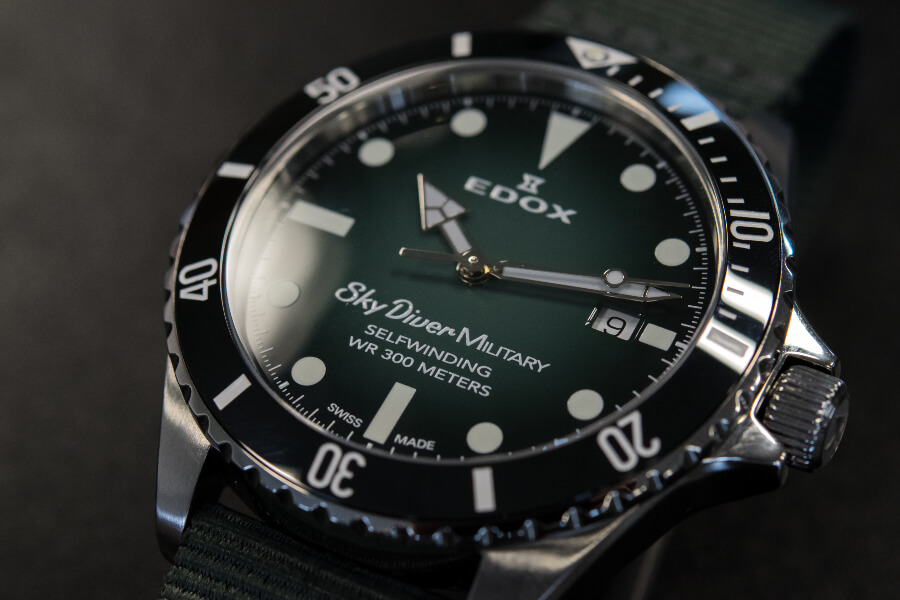 Edox SkyDiver Military Ref 80115 3N VD