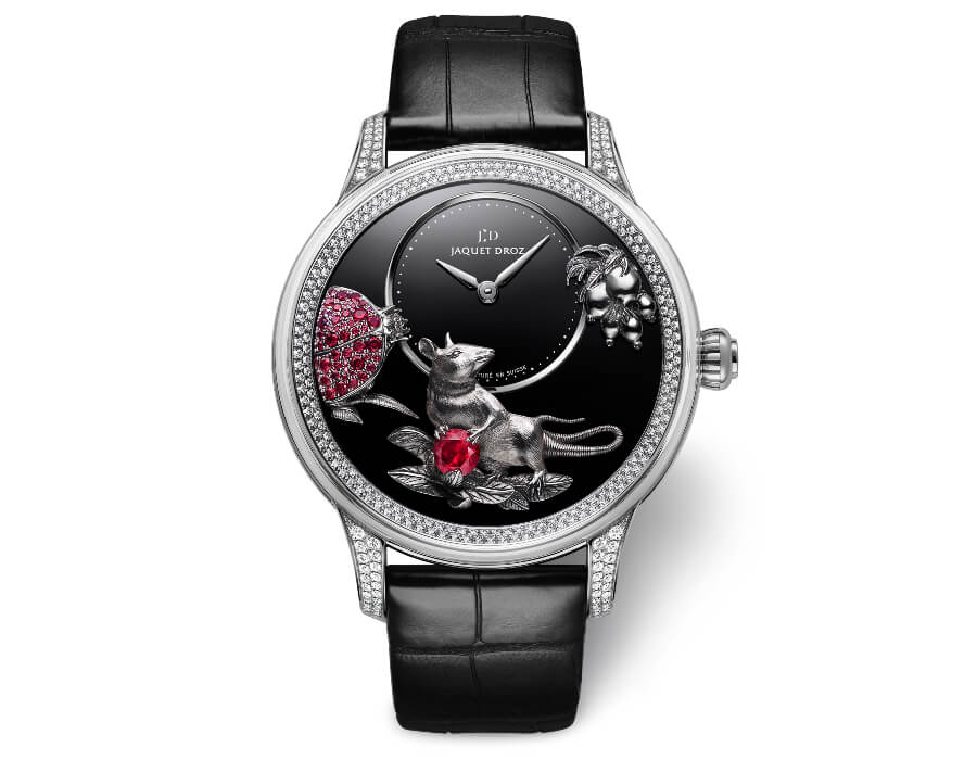 Jaquet Droz Petite Heure Minute Relief Rat Men Watch