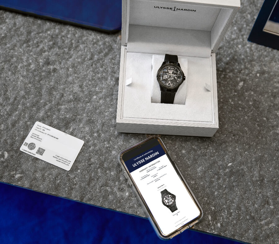 Ulysse Nardin proof of the authenticity