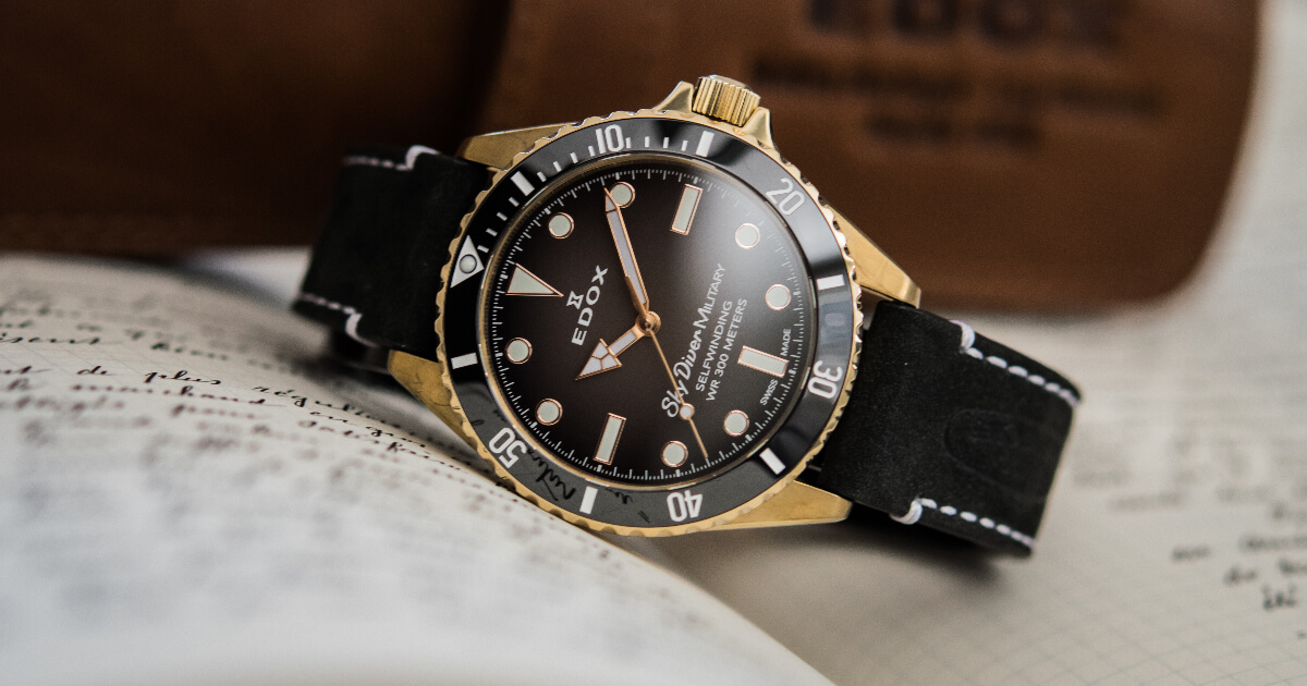 Edox SkyDiver Military Bronze Limited Edition (Price, Pictures and Specifications)