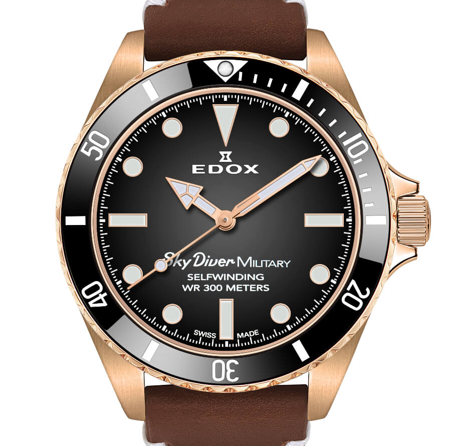 Edox SkyDiver Military Bronze Limited Edition