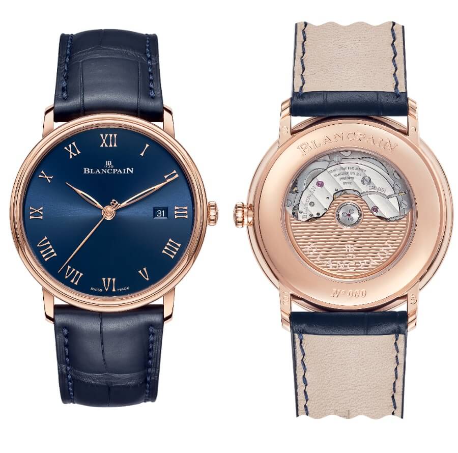 Blancpain Villeret Ultraplate Blue Dial Men Watches