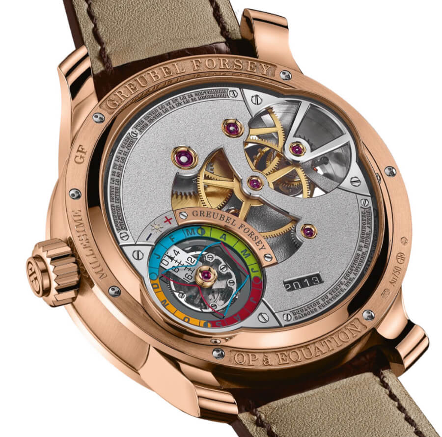 Greubel Forsey QP À Équation In A 5N Red Gold Millesime With A Chocolate Coloured Gold Dial Movement