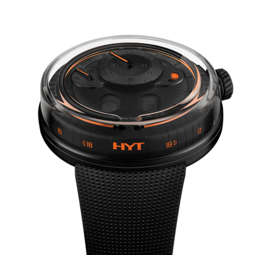 Men Watches HYT H0 Black & Orange Ref. H02387