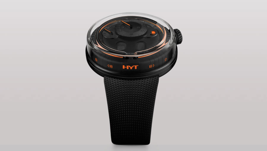 Expensive Swiss Watches HYT H0 Black & Orange Ref. H02387