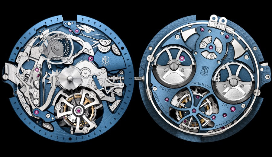 RD0107 Calibre, Mechanical automatic with minute repeater and single flying tourbillon
