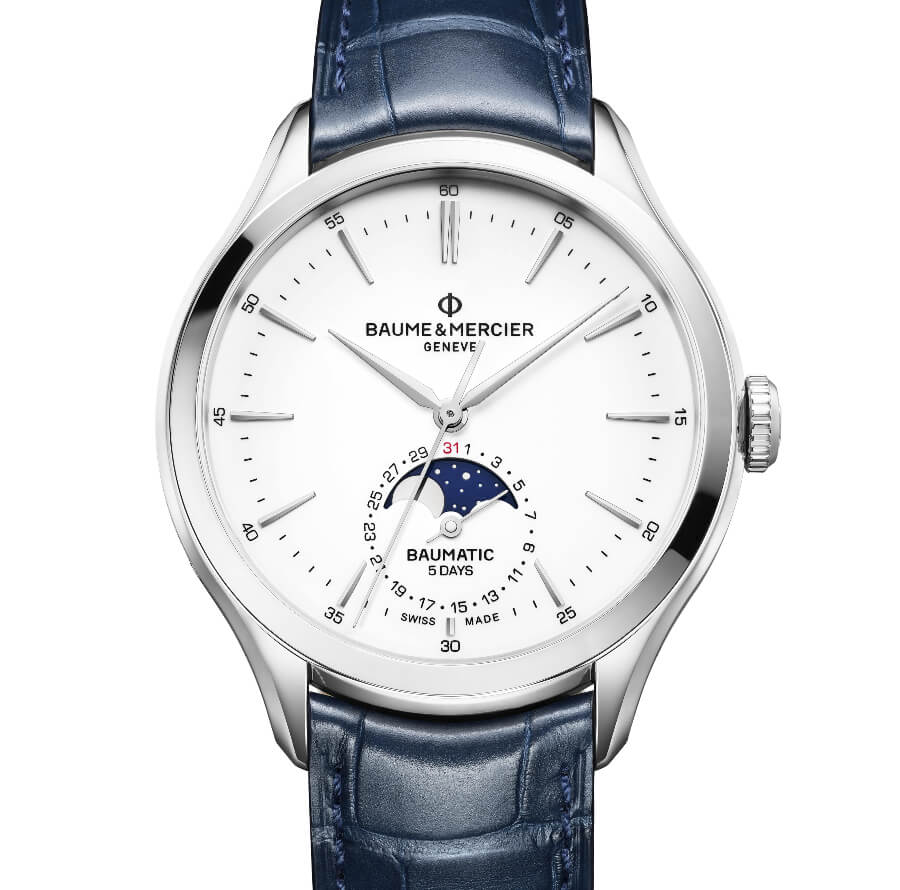 The New Baume & Mercier Clifton Baumatic Moon-Phase, Date