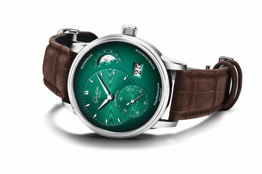 The New Glashütte Original PanoMaticLunar In Forest Green