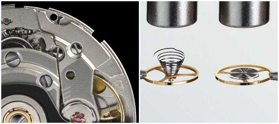 Powermatic 80 automatic movement and Nivachron balance spring